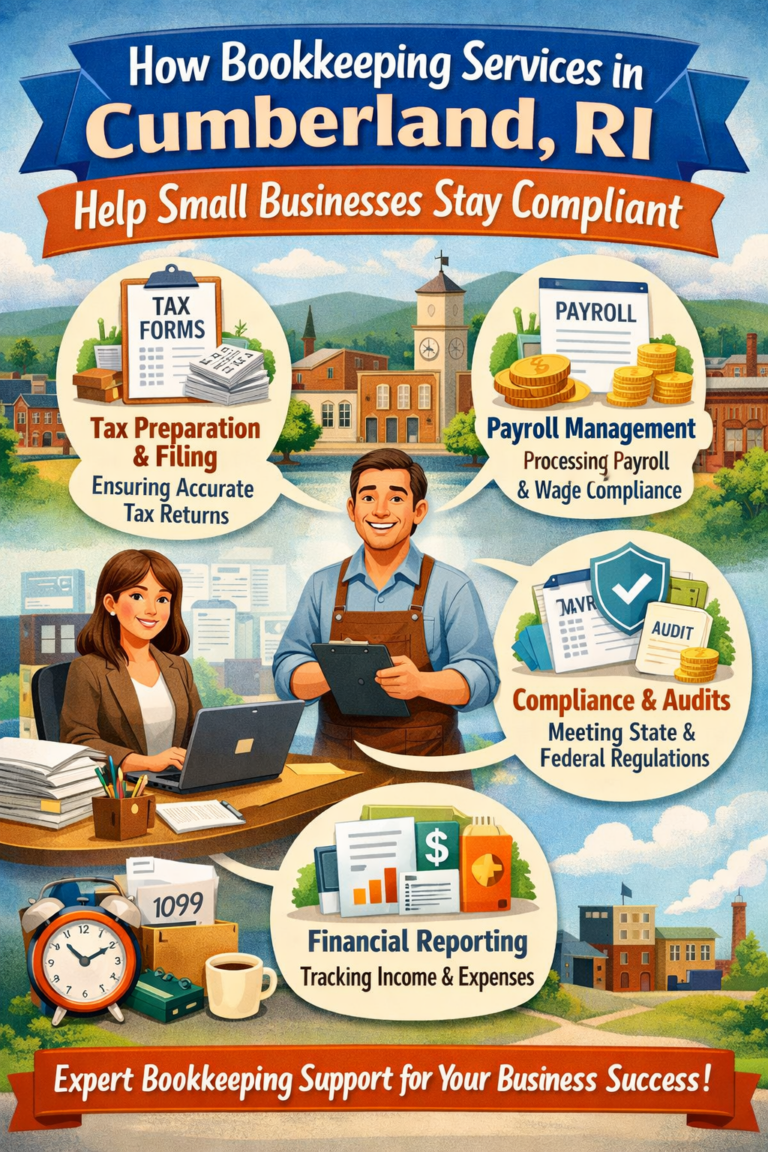 How Bookkeeping Services in Cumberland RI Help Small Businesses Stay Compliant