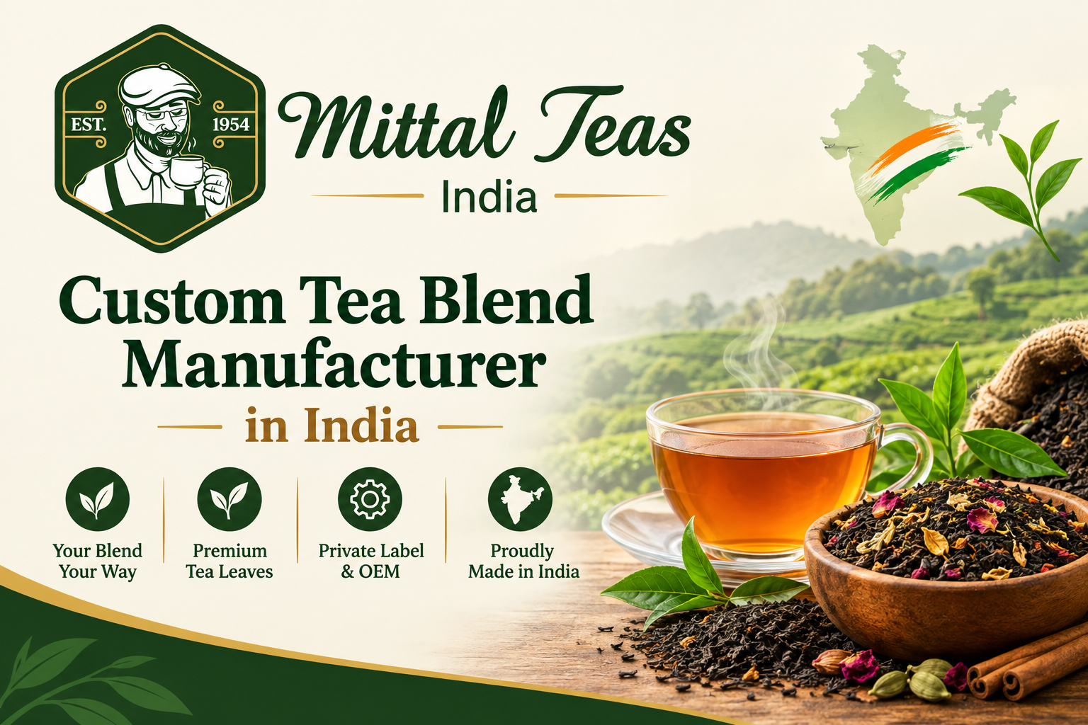 custom tea blend manufacturer in India